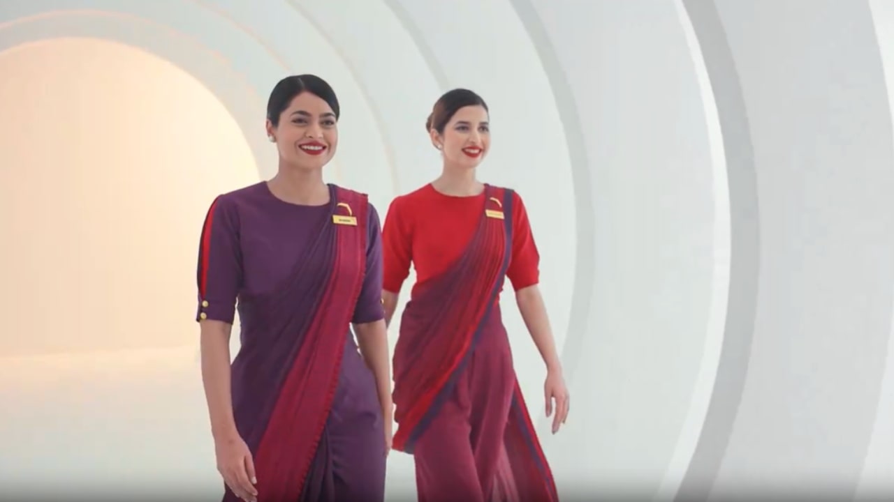 Air India Cabin Crew Sarees
