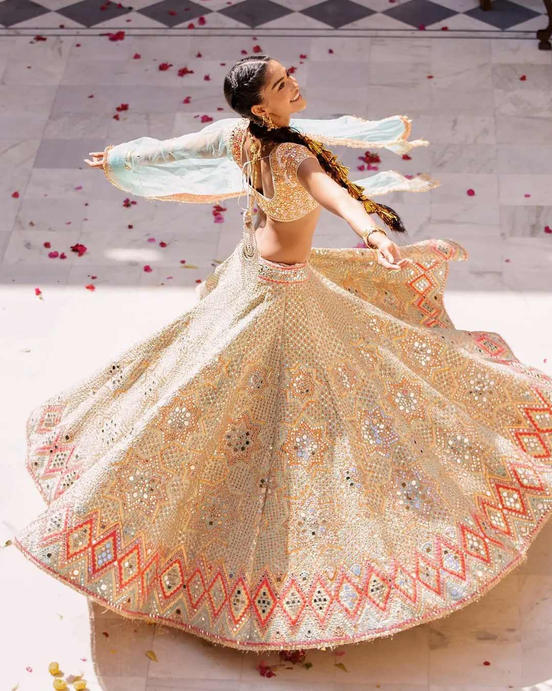 Mirror Work Lehenga