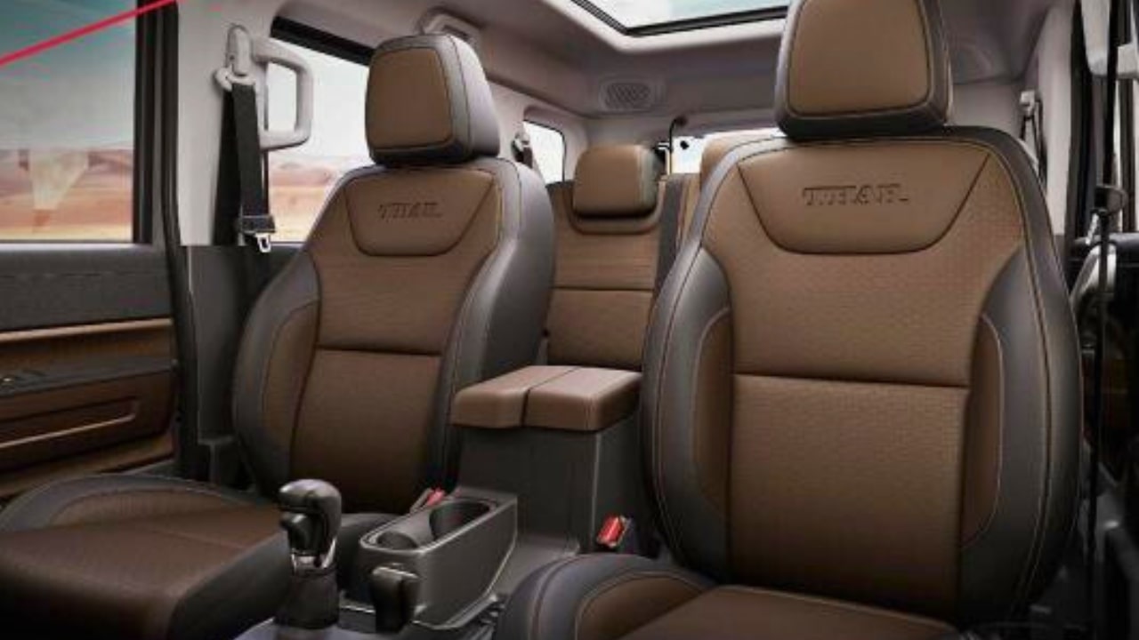 Mahindra Thar Roxx Mocha Brown Interior